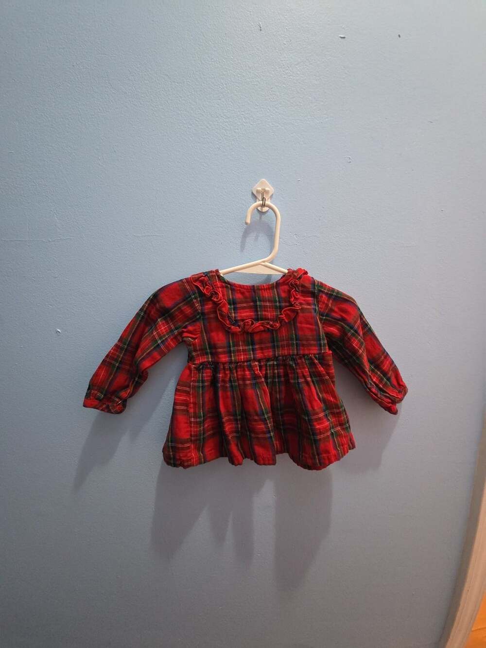 Crown & Ivy Baby Plaid shirt Size 6M Red